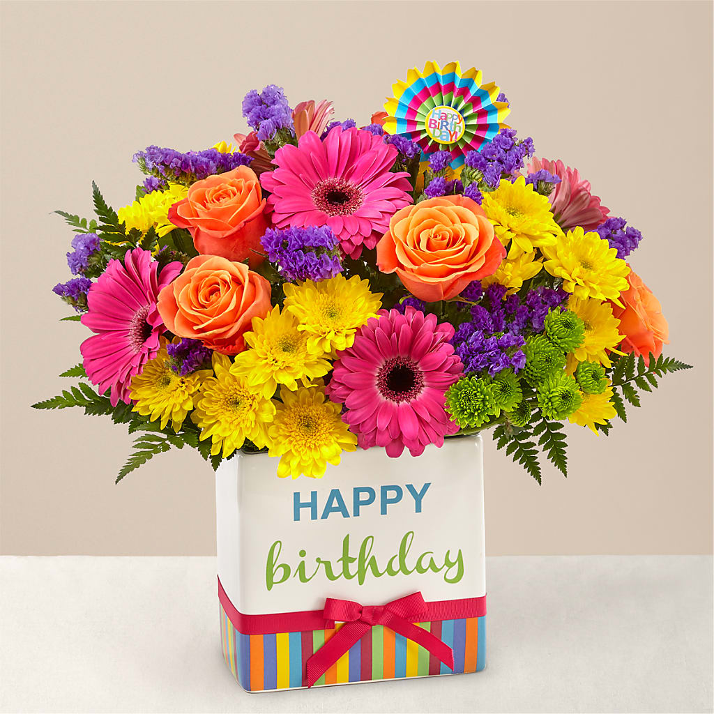 Birthday Brights Bouquet – The Surprise Bouquet, Lawrenceburg TN