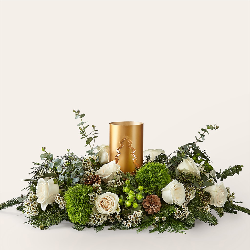 Chestnuts Roasting Centerpiece – The Surprise Bouquet, Lawrenceburg TN