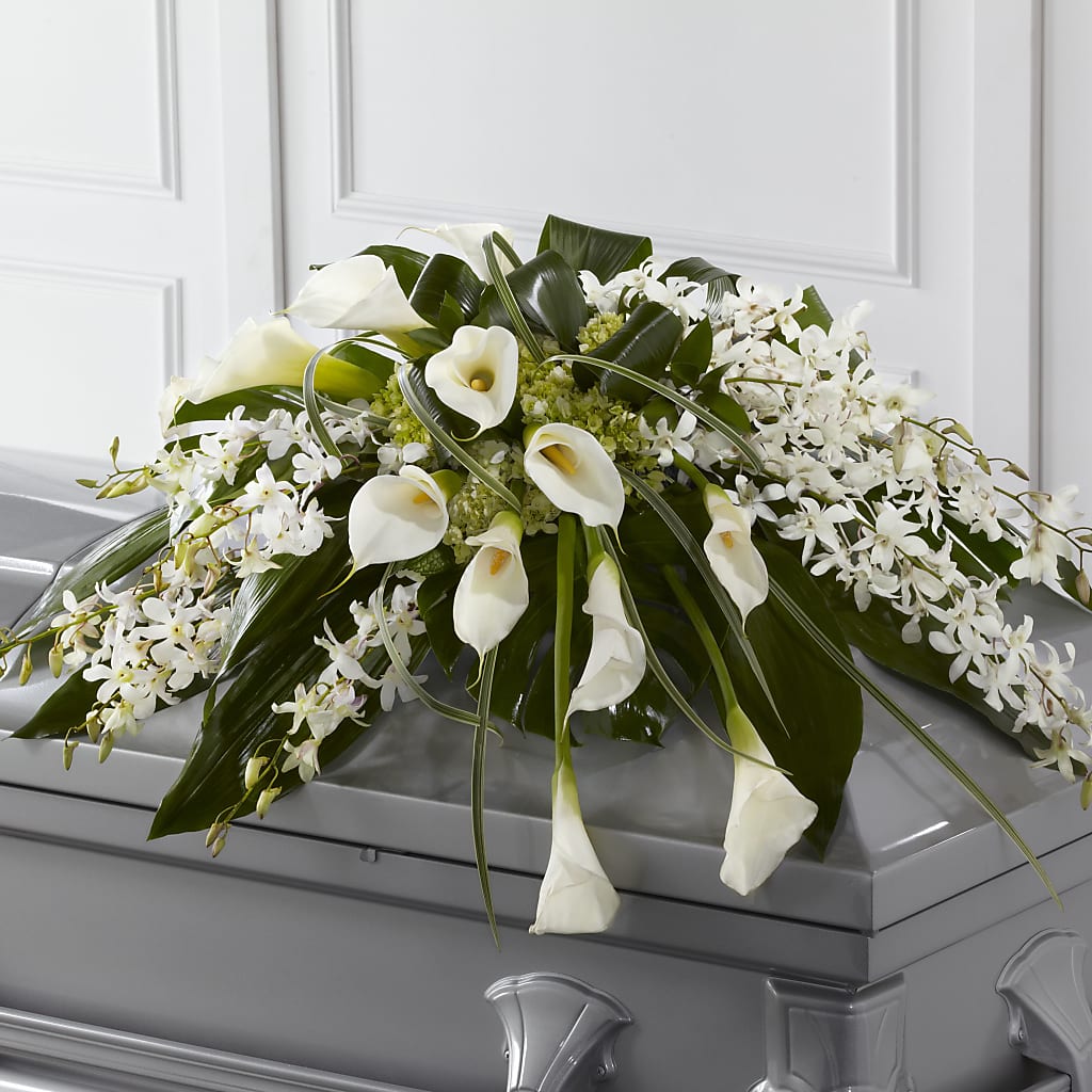Angel Wings Casket Spray – The Surprise Bouquet, Lawrenceburg TN