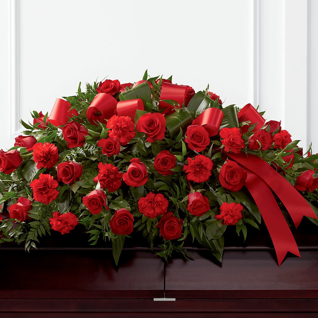 Tribute of Life Casket Spray – The Surprise Bouquet, Lawrenceburg TN