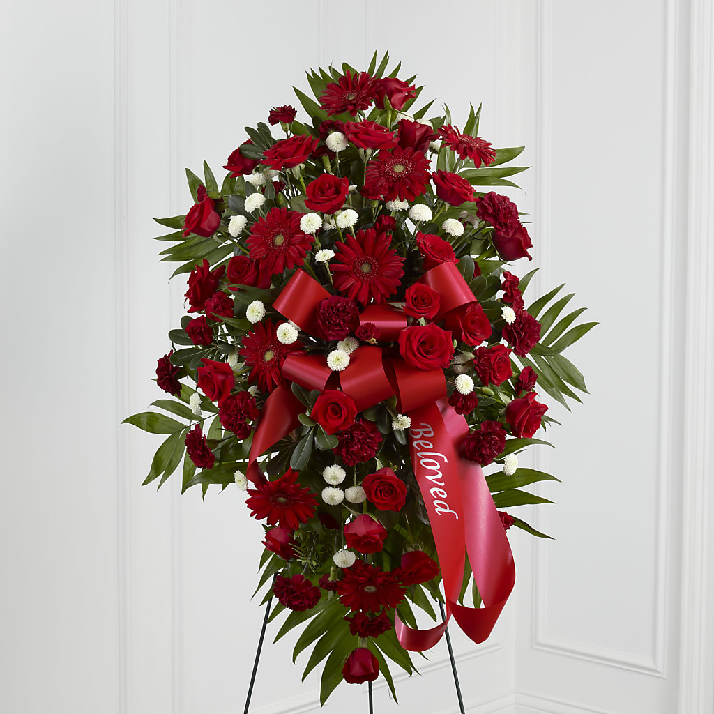 Treasured Memories Standing Spray – The Surprise Bouquet, Lawrenceburg TN