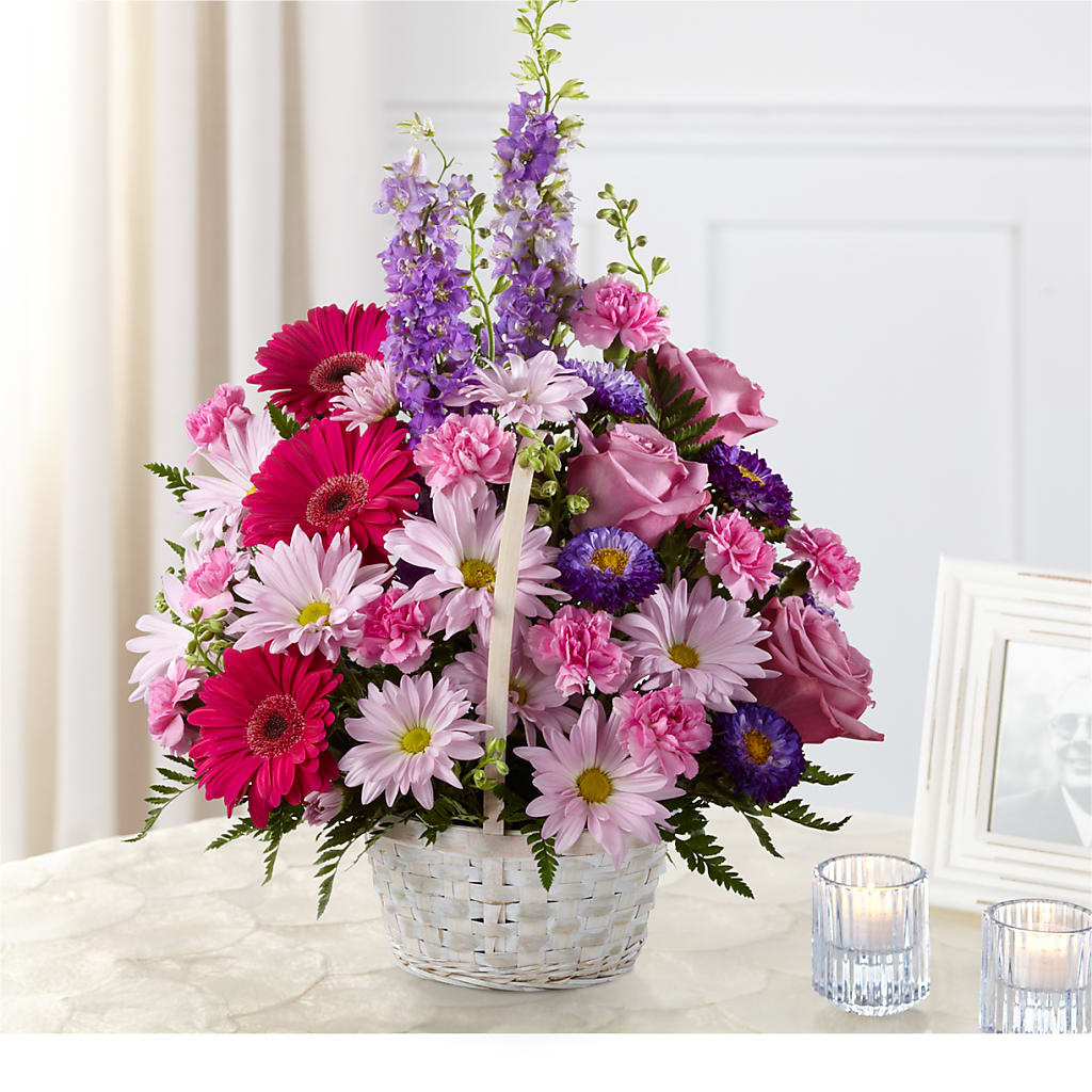 Pastel Peace Basket – The Surprise Bouquet, Lawrenceburg TN
