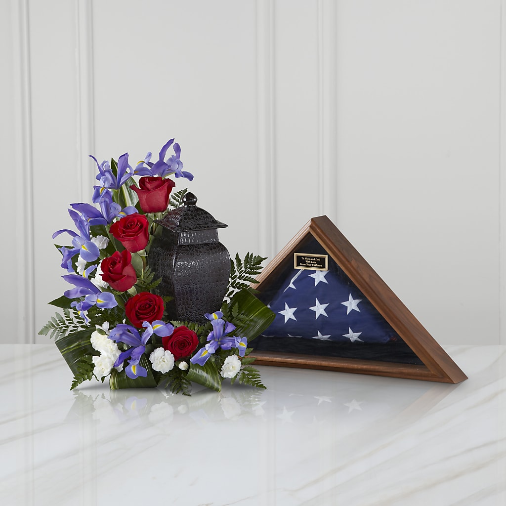 Patriotic Tribute Arrangement – The Surprise Bouquet, Lawrenceburg TN