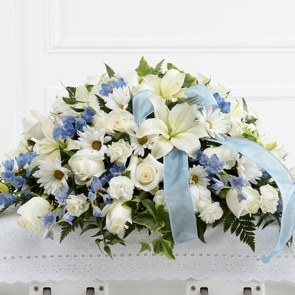 Tender Treasure Casket Spray – The Surprise Bouquet, Lawrenceburg TN