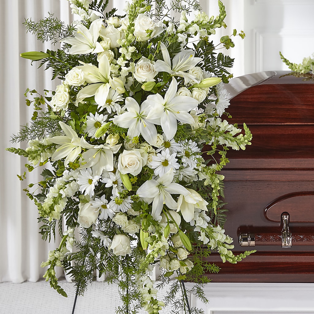 Loving Thoughts Standing Spray – The Surprise Bouquet, Lawrenceburg TN
