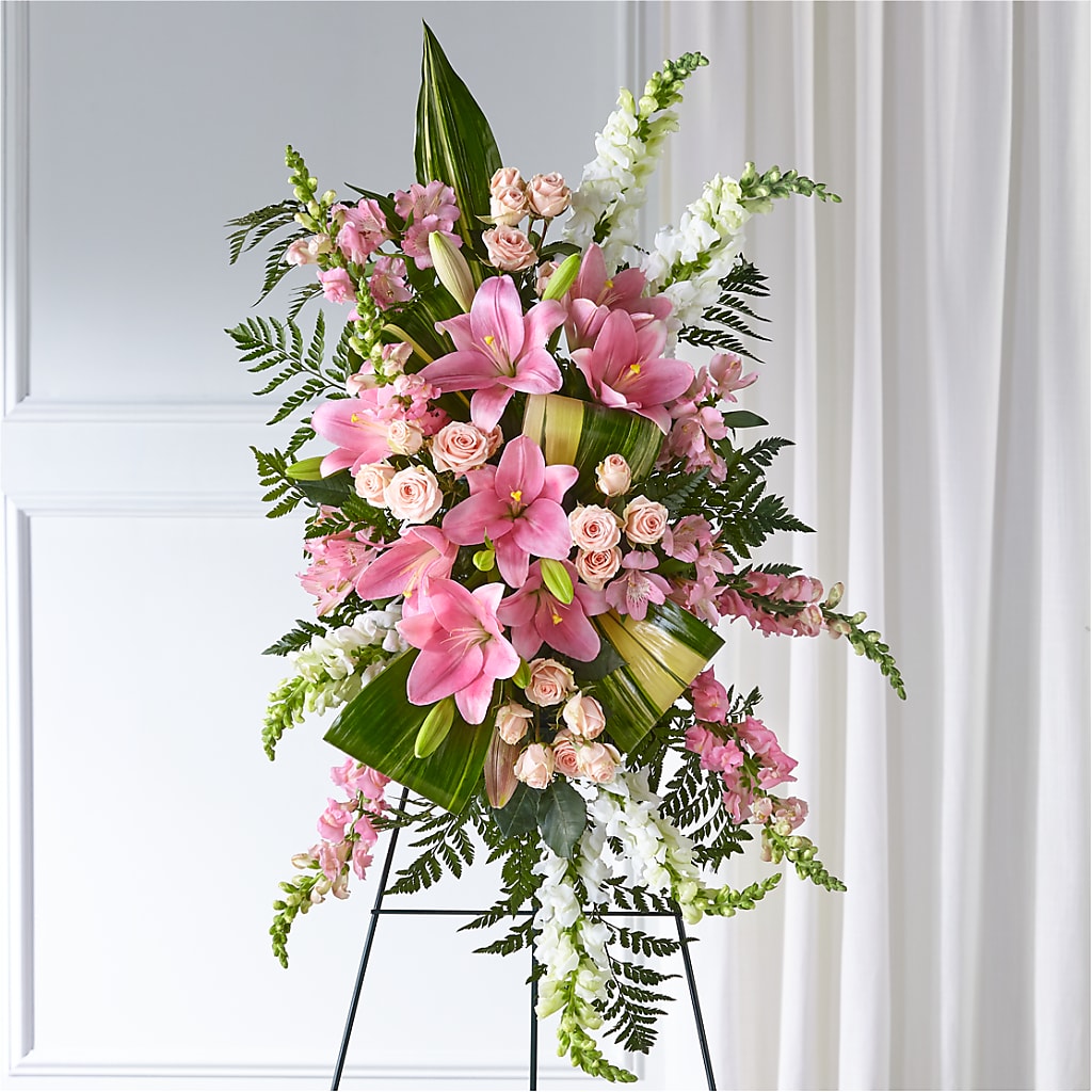 Elegant Embrace Standing Spray – The Surprise Bouquet, Lawrenceburg TN