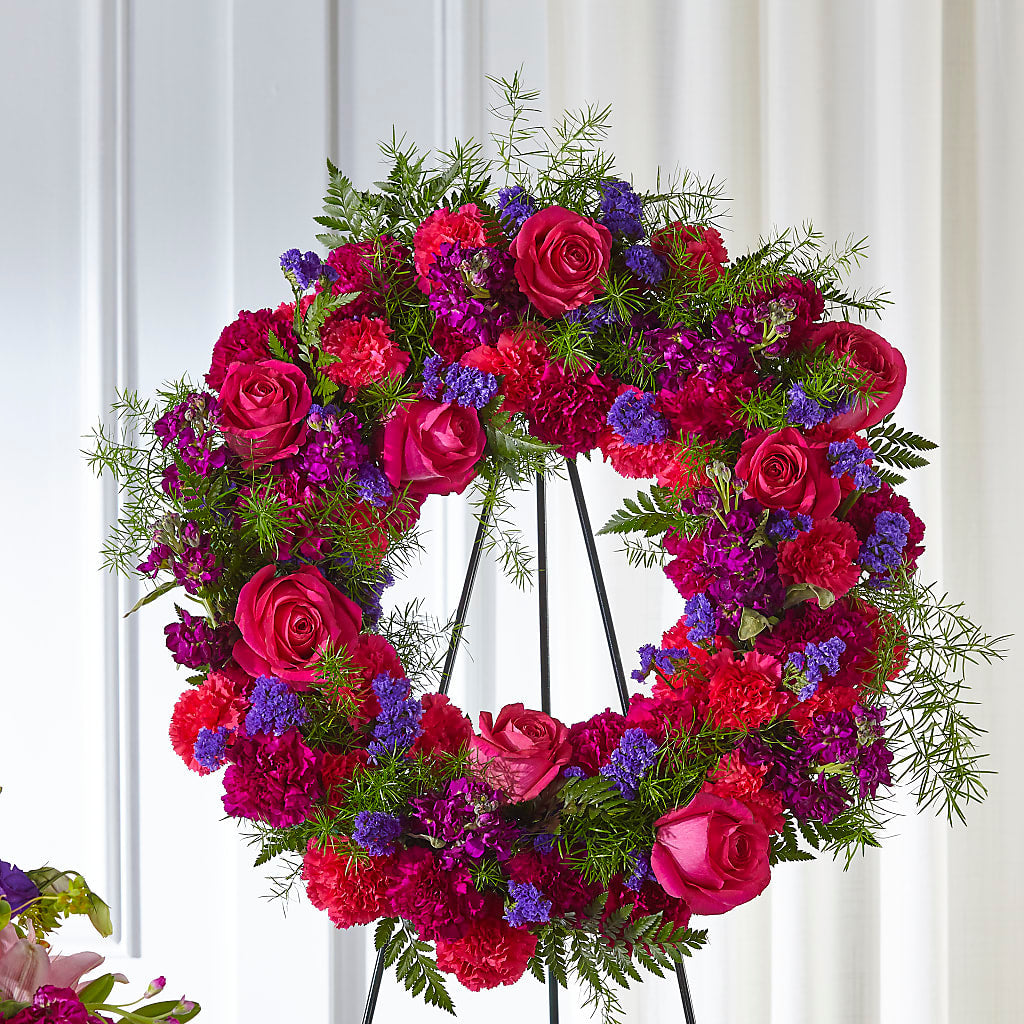 Calming Colors Wreath – The Surprise Bouquet, Lawrenceburg TN