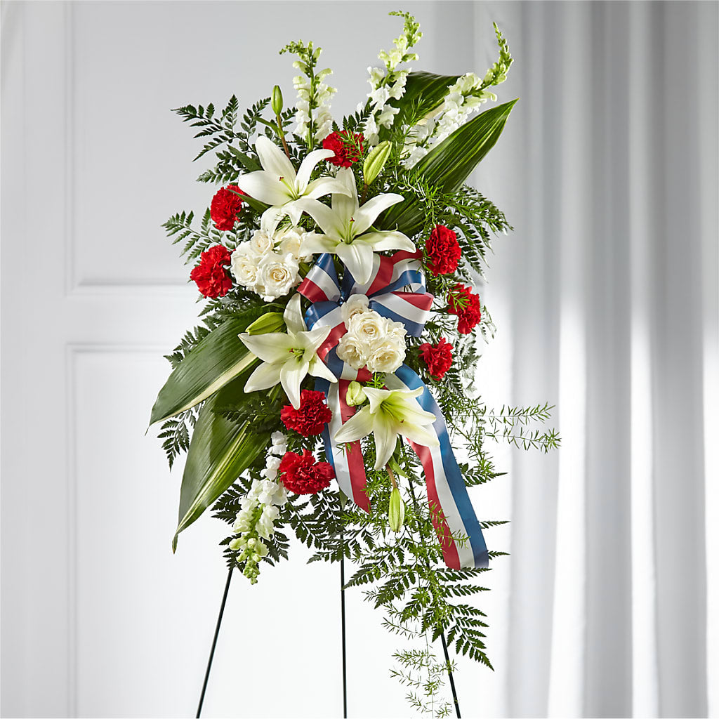 Stars of Life Standing Spray – The Surprise Bouquet, Lawrenceburg TN