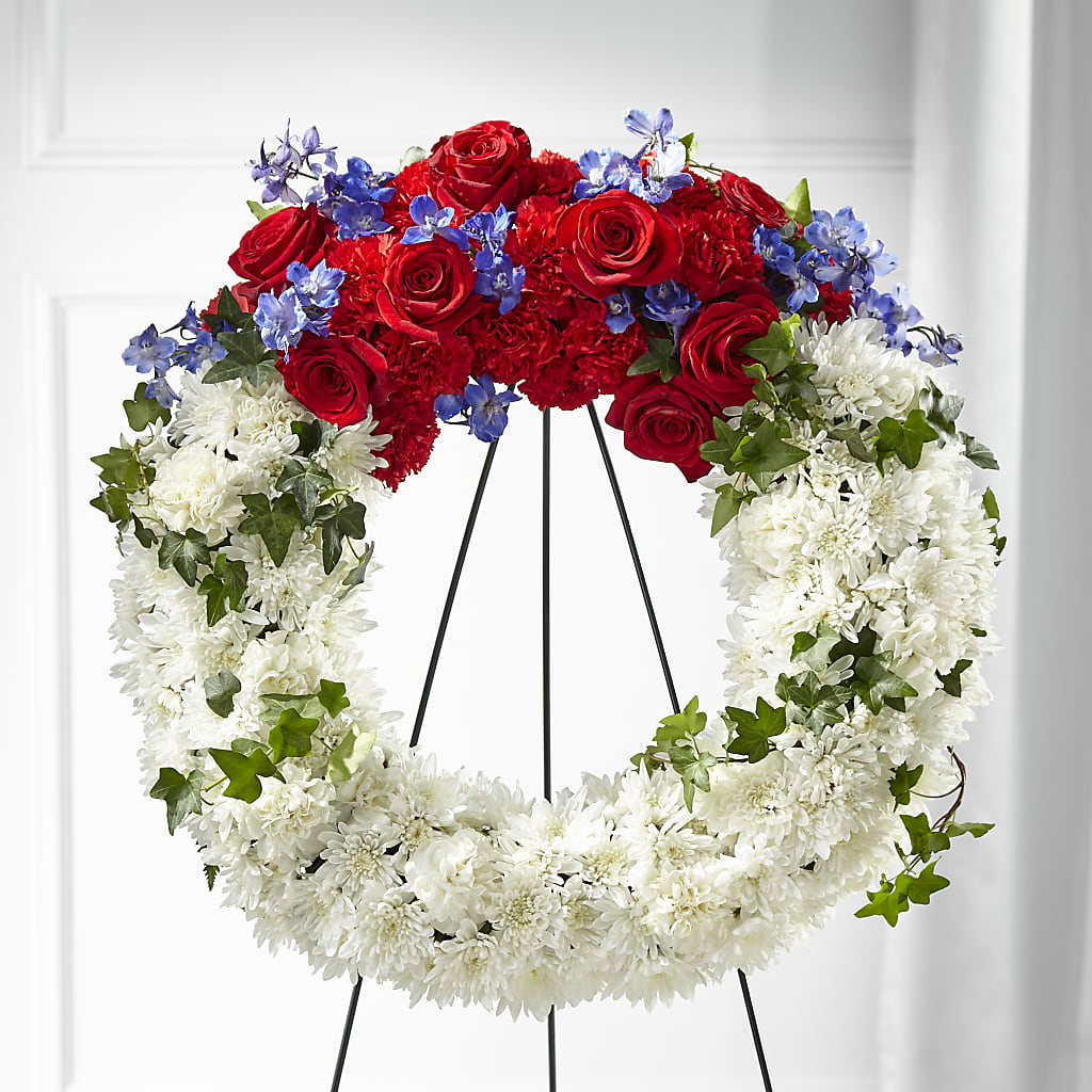 Patriotic Passion Wreath – The Surprise Bouquet, Lawrenceburg TN