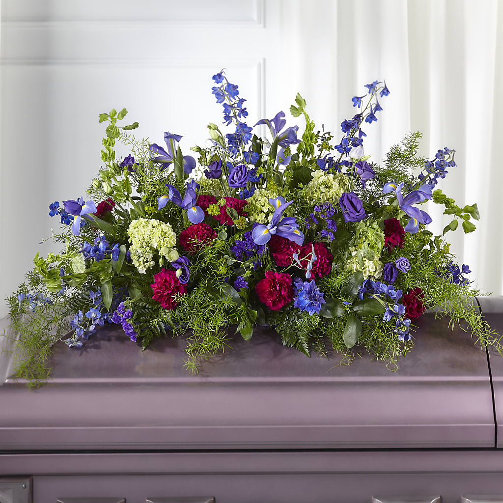Always Treasured Casket Spray – The Surprise Bouquet, Lawrenceburg TN