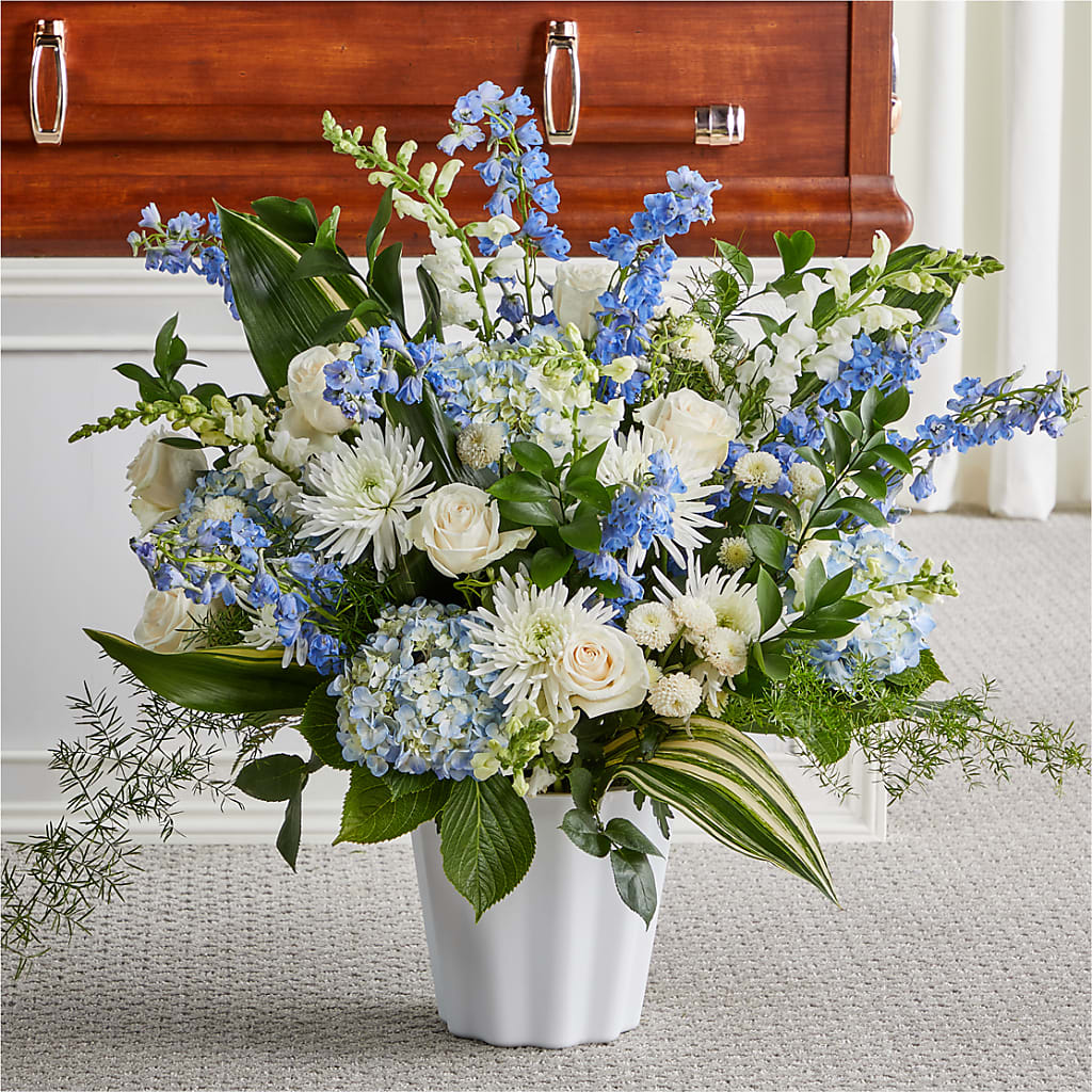 Everlasting Memories Floor Basket – The Surprise Bouquet, Lawrenceburg TN