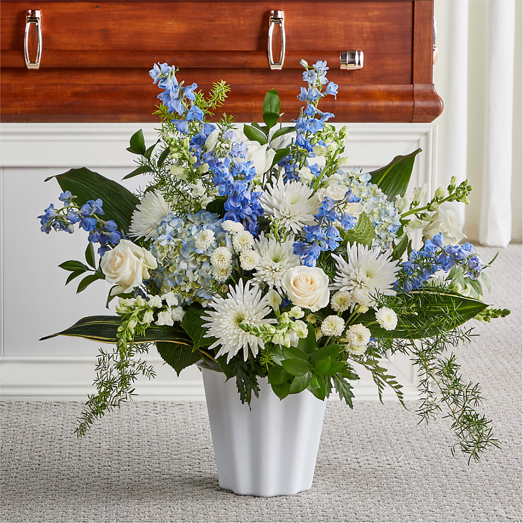 Everlasting Memories Floor Basket – The Surprise Bouquet, Lawrenceburg TN