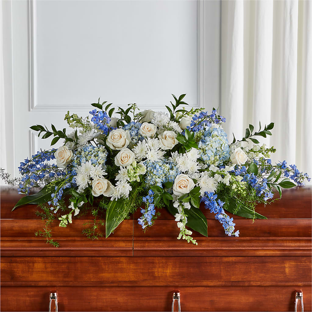 Timeless Essence Casket Spray – The Surprise Bouquet, Lawrenceburg TN