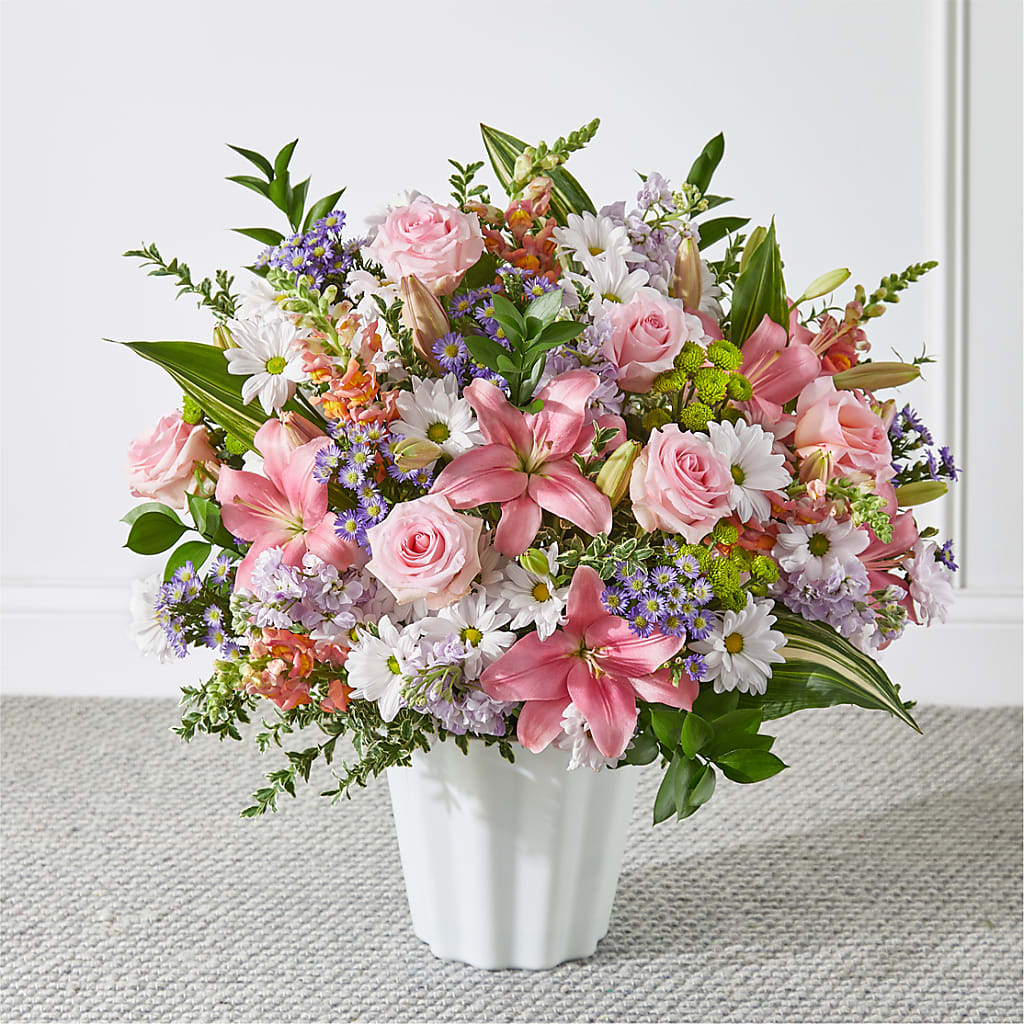 Abundant Compassion Floor Basket – The Surprise Bouquet, Lawrenceburg TN