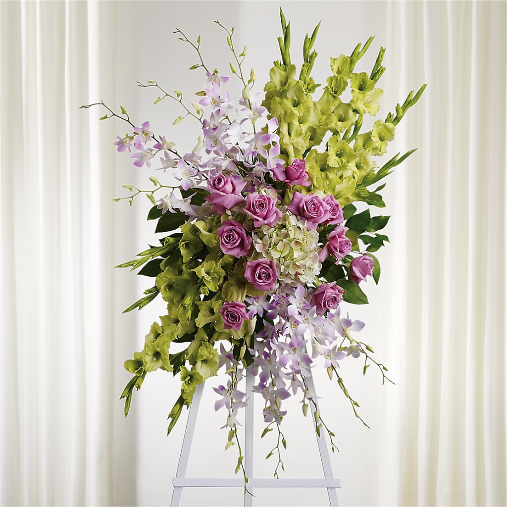 Lasting Legacy Standing Spray – The Surprise Bouquet, Lawrenceburg TN