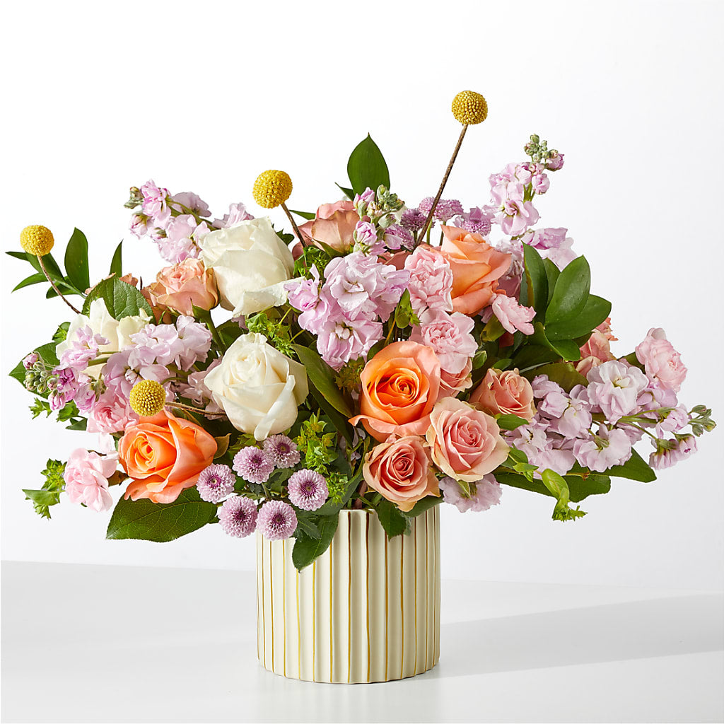 French Market Bouquet with Ivory Vase – The Surprise Bouquet, Lawrenceburg TN