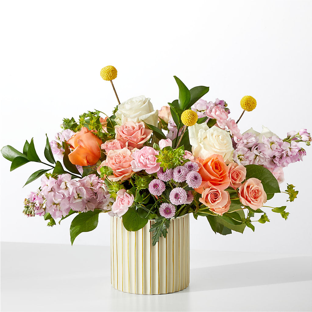 French Market Bouquet with Ivory Vase – The Surprise Bouquet, Lawrenceburg TN