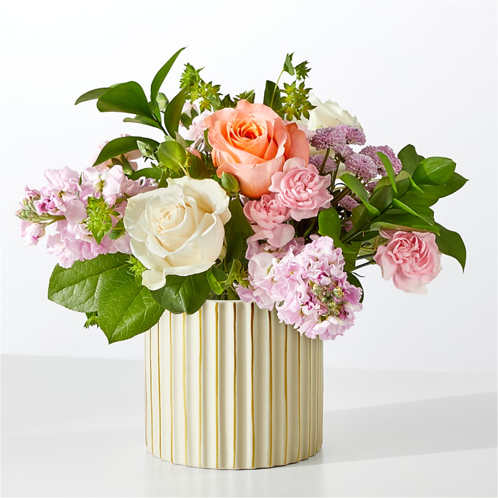 French Market Bouquet with Ivory Vase – The Surprise Bouquet, Lawrenceburg TN