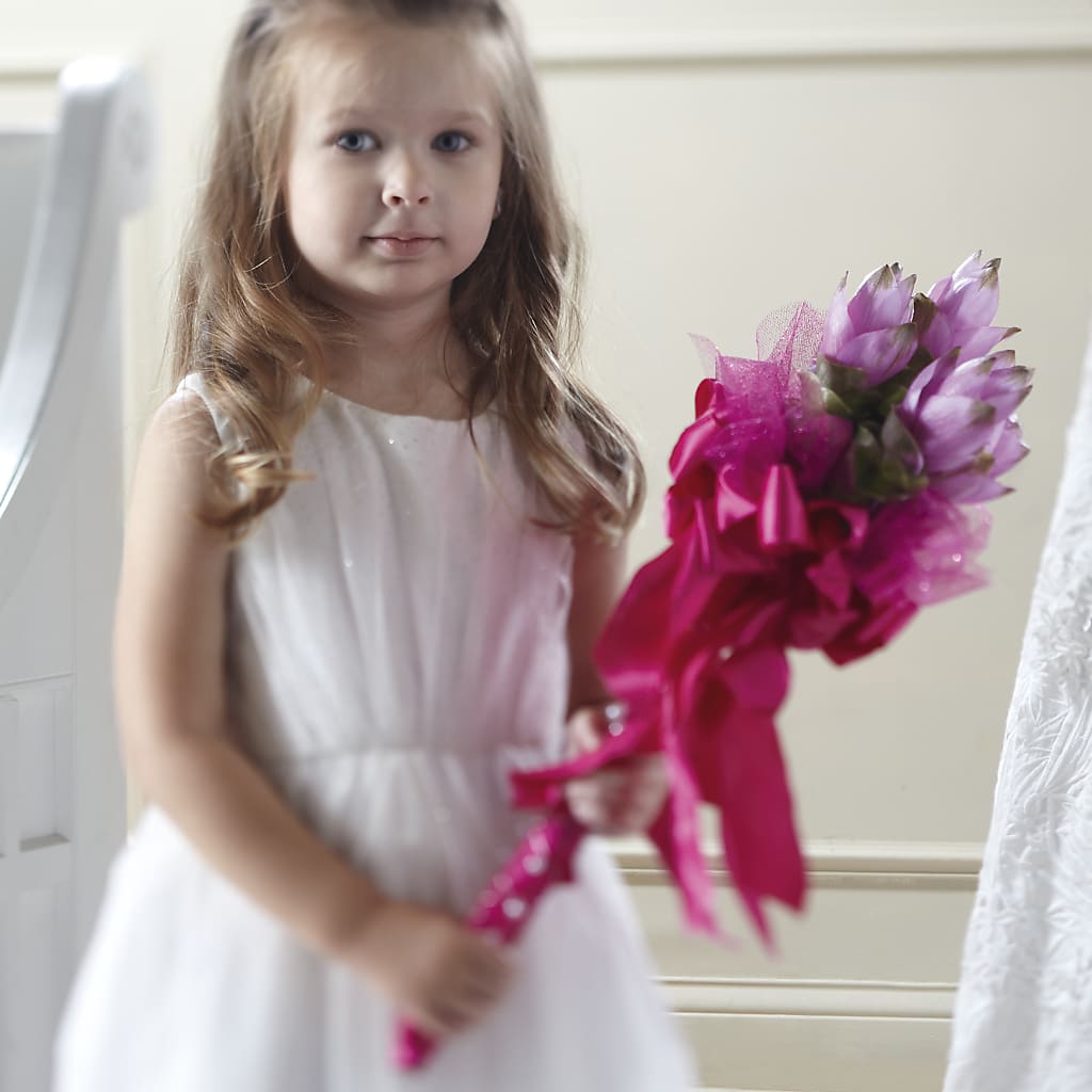 Sparkle Pink Flower Girl Bouquet – The Surprise Bouquet, Lawrenceburg TN