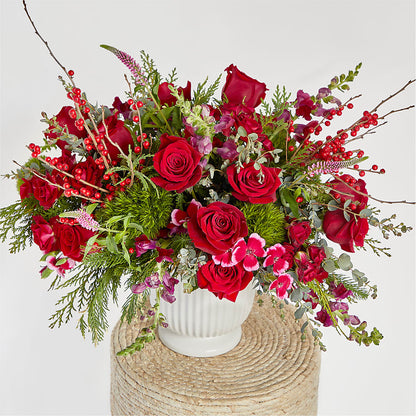 Big Red Bow Bouquet –  The Surprise Bouquet, Lawrenceburg TN