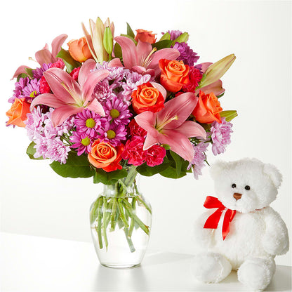 One and Only Bouquet and Bear Bundle –  The Surprise Bouquet, Lawrenceburg TN