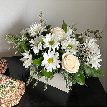 Fresh Linen Box Bouquet –  The Surprise Bouquet, Lawrenceburg TN