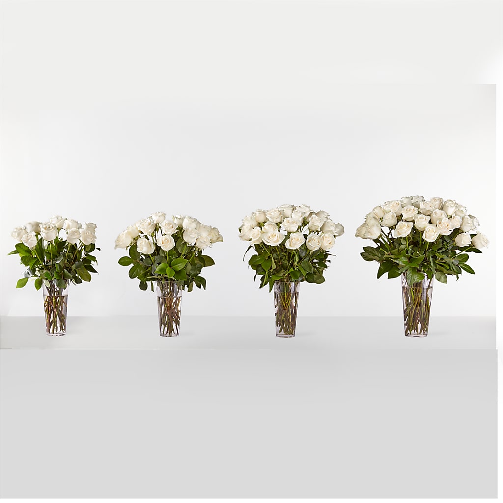 Long Stem White Rose Bouquet –  The Surprise Bouquet, Lawrenceburg TN