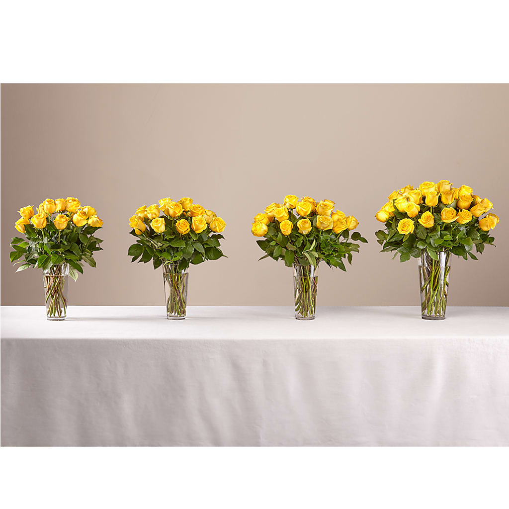 Long Stem Yellow Rose Bouquet –  The Surprise Bouquet, Lawrenceburg TN