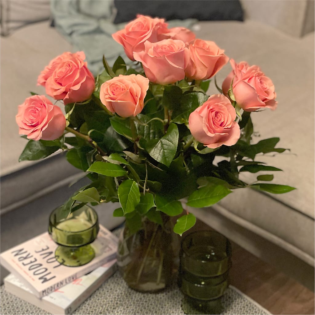 Long Stem Pink Rose Bouquet –  The Surprise Bouquet, Lawrenceburg TN