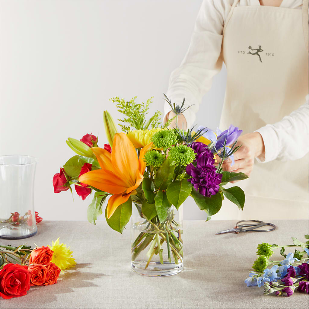 Summer Spectra - A Florist Original –  The Surprise Bouquet, Lawrenceburg TN