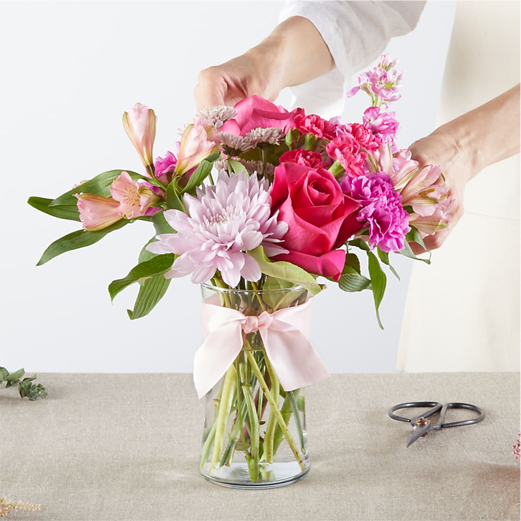Pink Ribbon - A Florist Original –  The Surprise Bouquet, Lawrenceburg TN