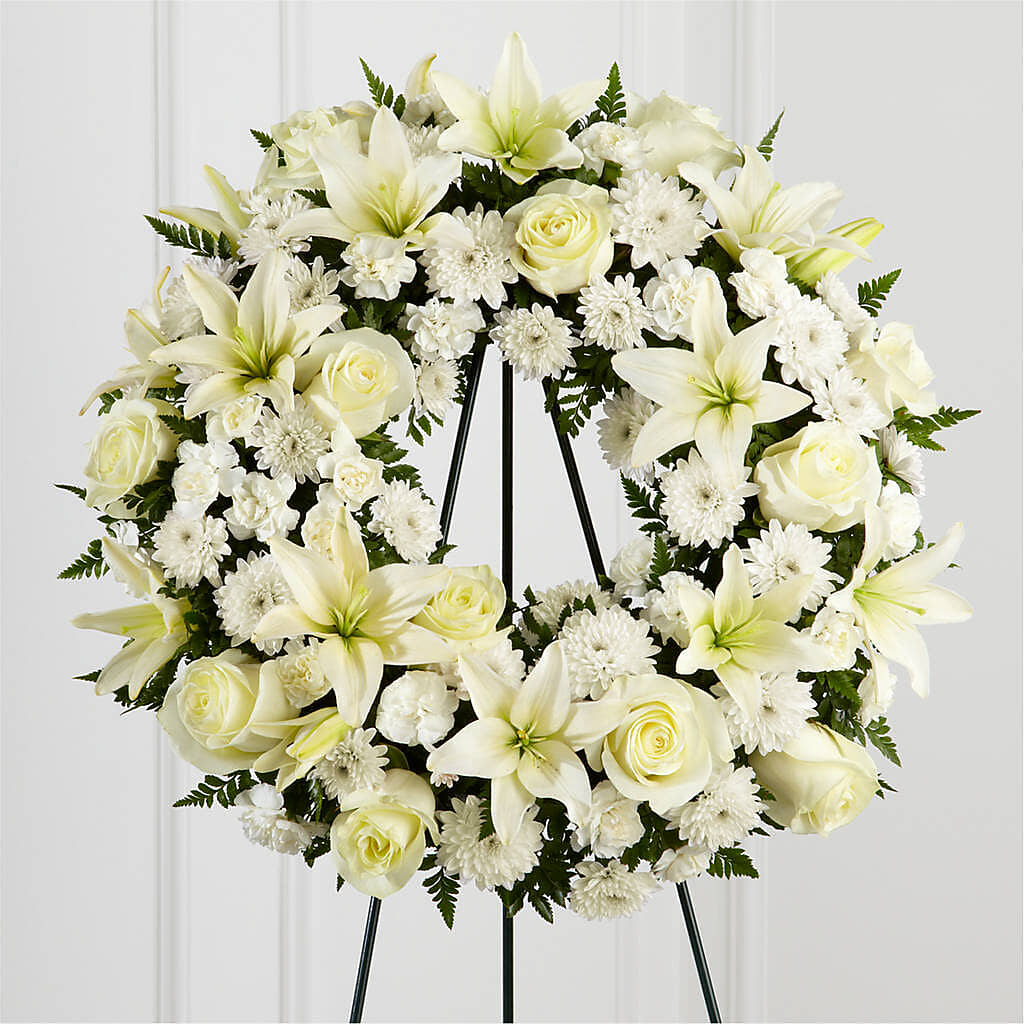 Treasured Tribute Wreath –  The Surprise Bouquet, Lawrenceburg TN