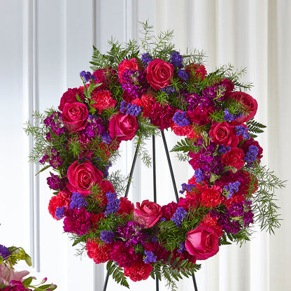 Calming Colors Wreath –  The Surprise Bouquet, Lawrenceburg TN