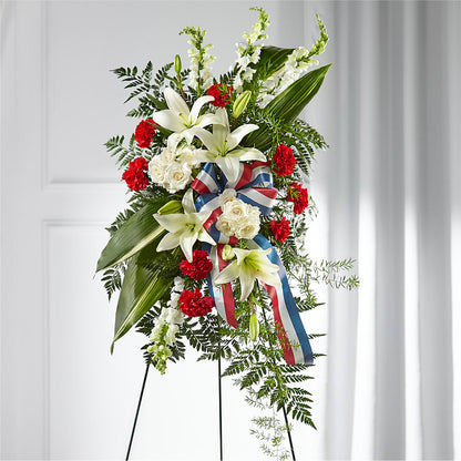 Stars of Life Standing Spray –  The Surprise Bouquet, Lawrenceburg TN