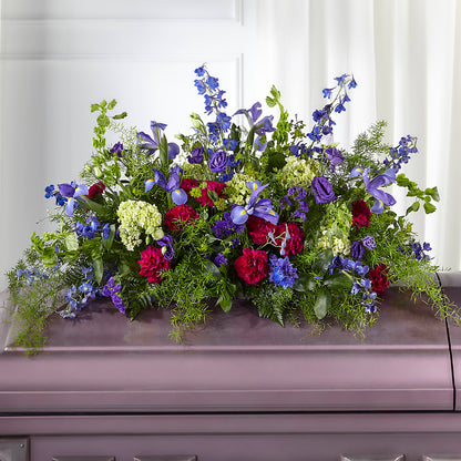 Always Treasured Casket Spray –  The Surprise Bouquet, Lawrenceburg TN