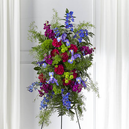 Heavenly Skies Standing Spray –  The Surprise Bouquet, Lawrenceburg TN