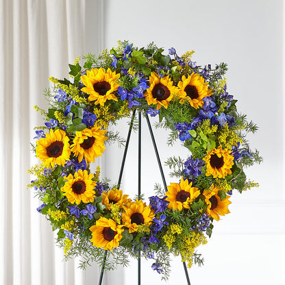 Bright Rays Wreath –  The Surprise Bouquet, Lawrenceburg TN