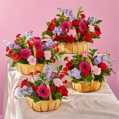 Pink Picnic Basket –  The Surprise Bouquet, Lawrenceburg TN