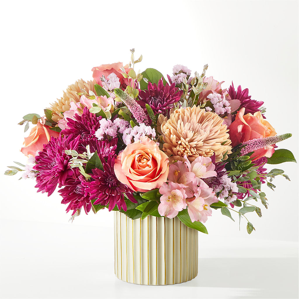 Berry Cobbler Bouquet with Ivory Vase –  The Surprise Bouquet, Lawrenceburg TN