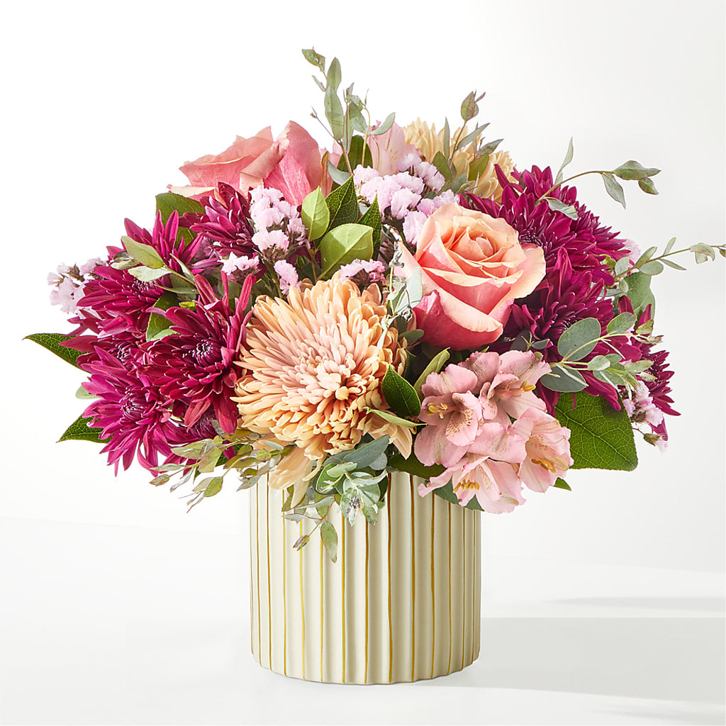 Berry Cobbler Bouquet with Ivory Vase –  The Surprise Bouquet, Lawrenceburg TN