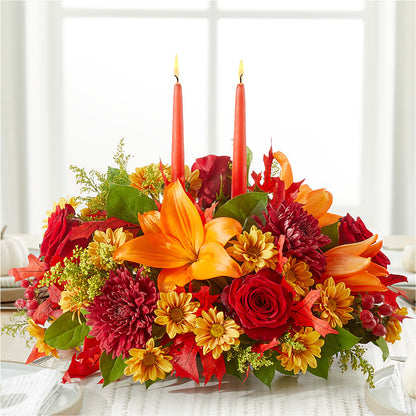 Autumn's Embrace Centerpiece –  The Surprise Bouquet, Lawrenceburg TN
