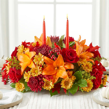 Autumn's Embrace Centerpiece –  The Surprise Bouquet, Lawrenceburg TN