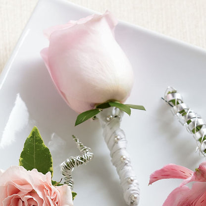 Pink Rose Boutonniere –  The Surprise Bouquet, Lawrenceburg TN