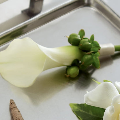 White Calla Boutonniere –  The Surprise Bouquet, Lawrenceburg TN