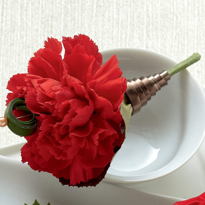 Red Carnation Boutonniere –  The Surprise Bouquet, Lawrenceburg TN